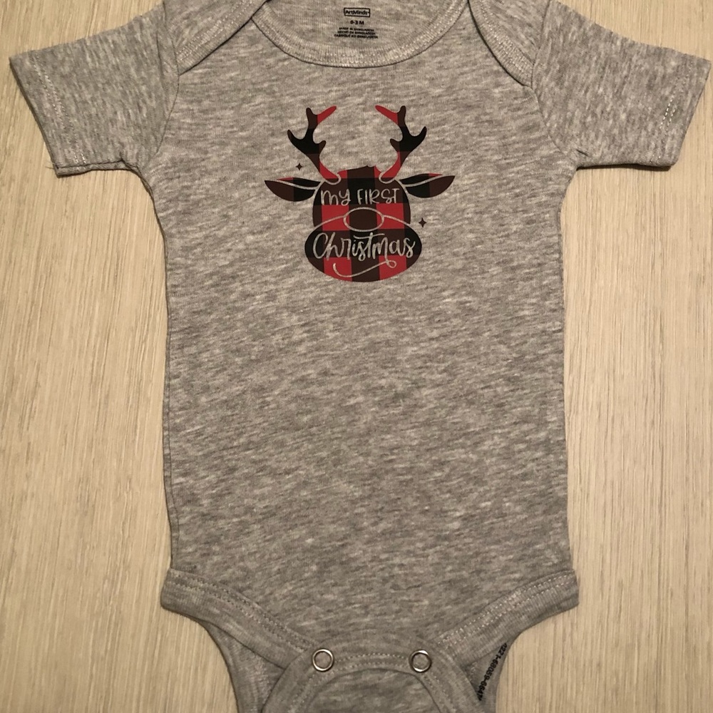 Baby onesie for Christmas or any holiday or anything.